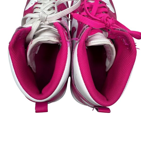 Nike Dunk High Sneakers Women's 9 Pink Prime White Shoes DD1869-110 Lace Up - Picture 6 of 9